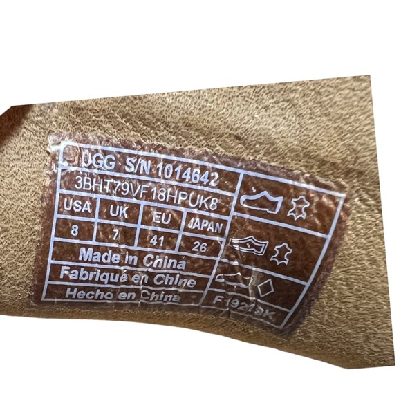 UGG Henrick Tan Men’s Suede Perforated Treadlite Loafer Driving Shoes Size 8 - Picture 11 of 11